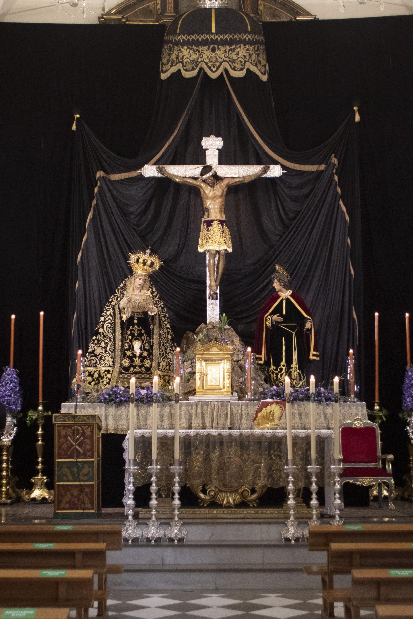 Imágenes de la cofradía de San Agustín este Lunes Santo