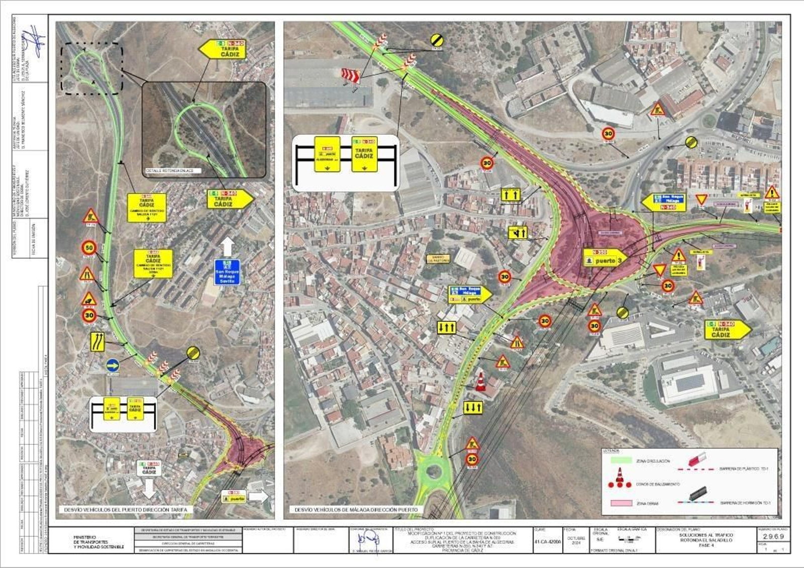 Croquis del desvío para la demolición de la primera parte del puente. Croquis del desvío para la demolición de la primera parte del puente.