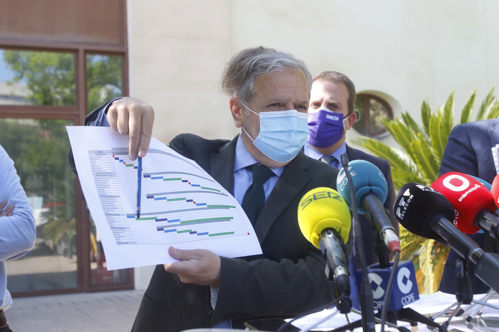 Salvador Fuentes en la rueda de prensa.