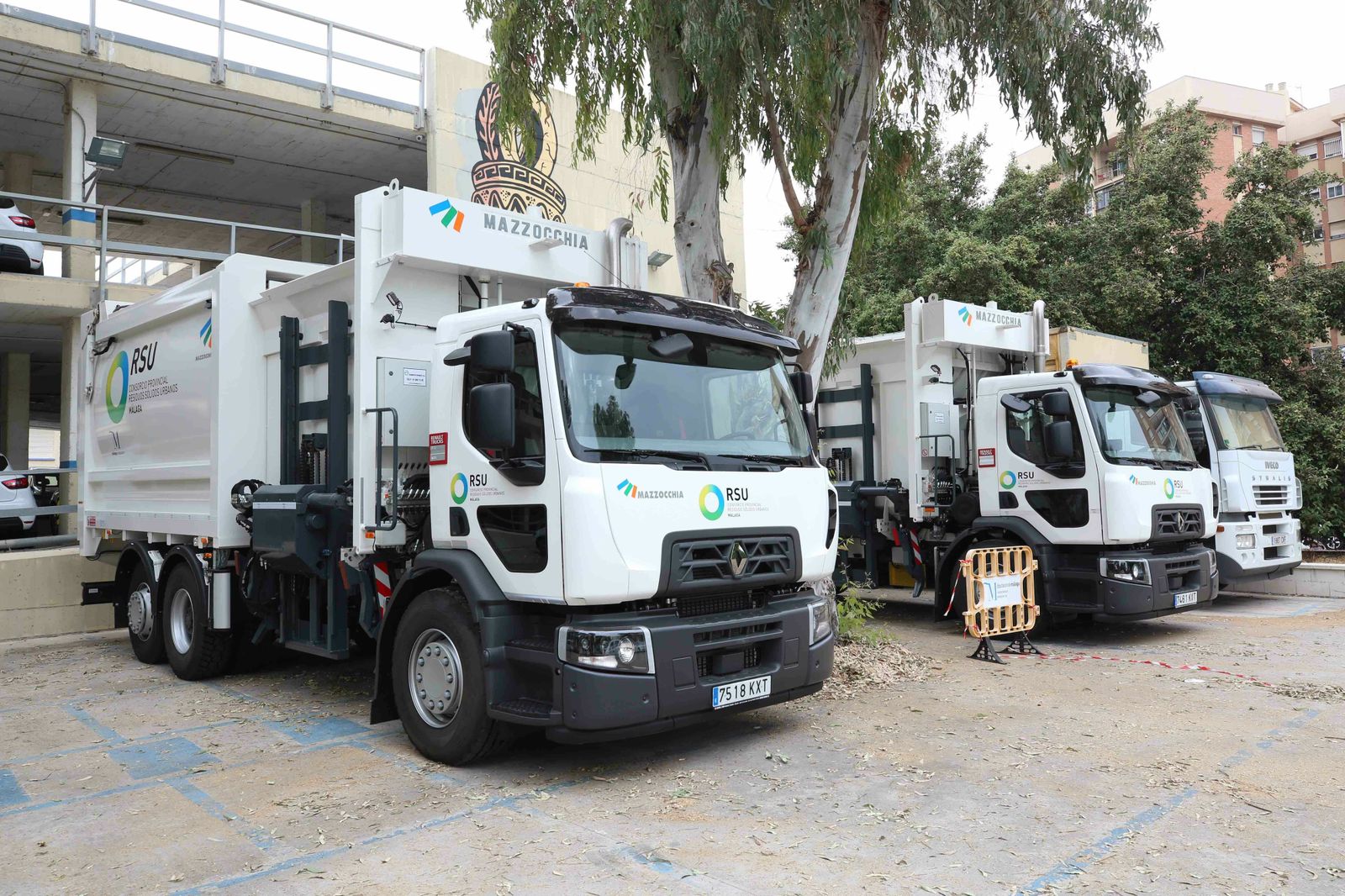 Camiones del Consorcio Provincial de Residuos Sólidos Urbanos de Málaga