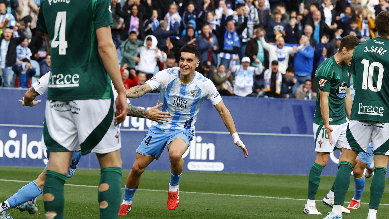 El Málaga CF-Racing de Ferrol, en fotos