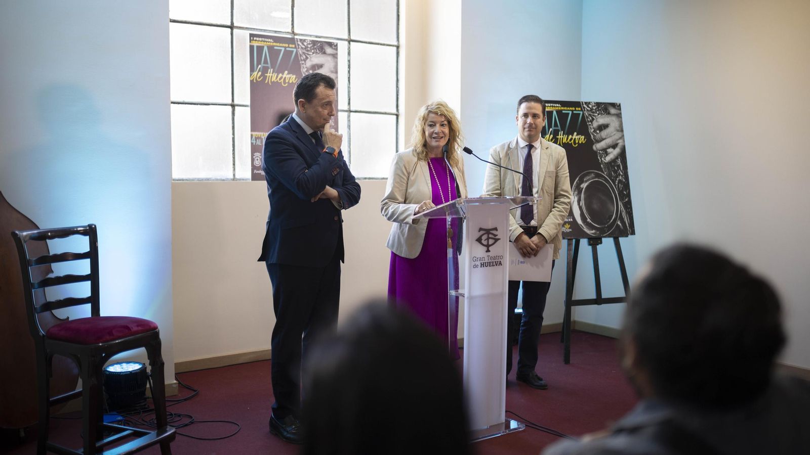 Emilio Ponce, Pilar Miranda y Nacho Molina en la presentación del festival.