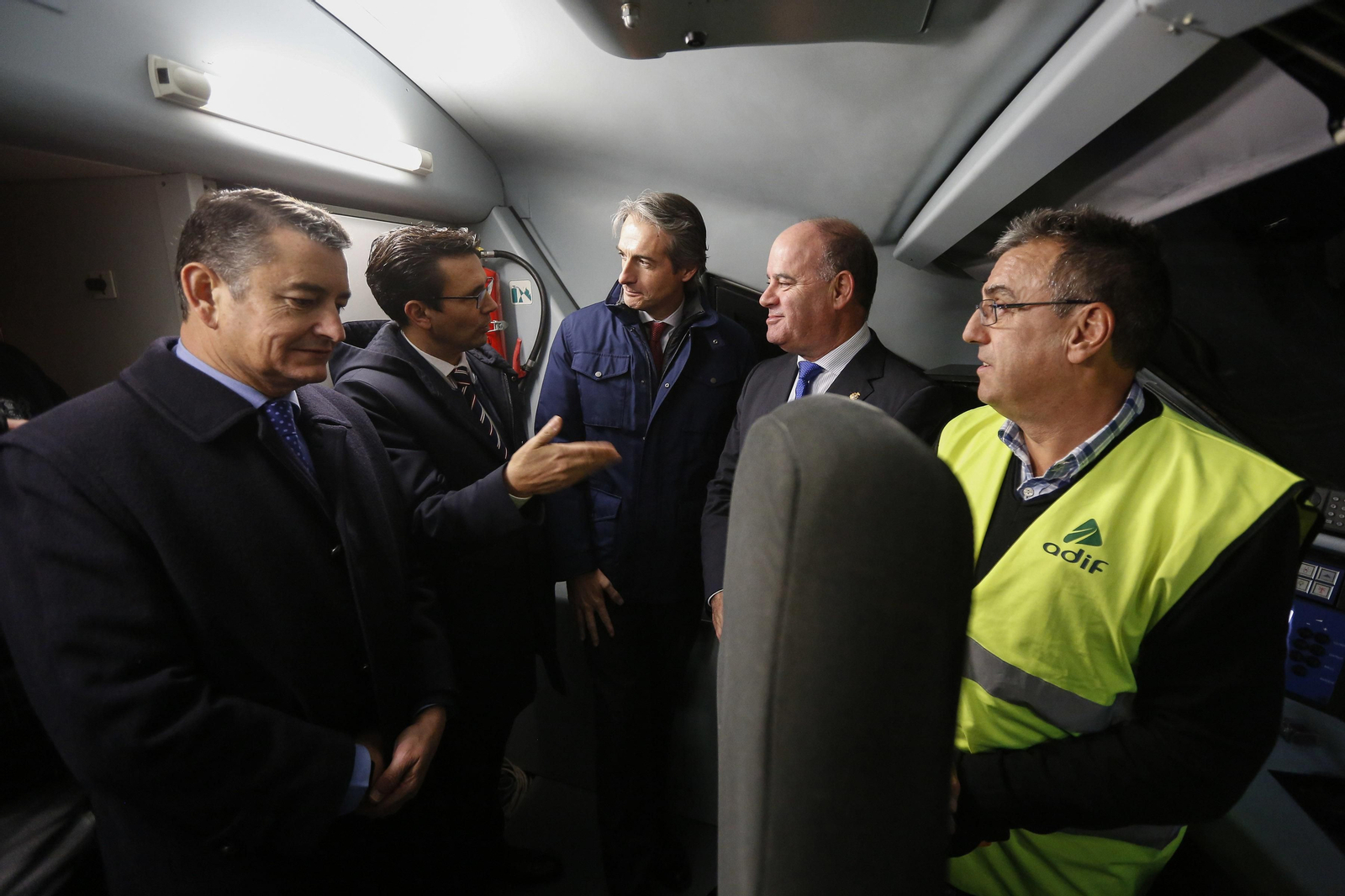 Inauguración en Antequera de las fases de pruebas del AVE