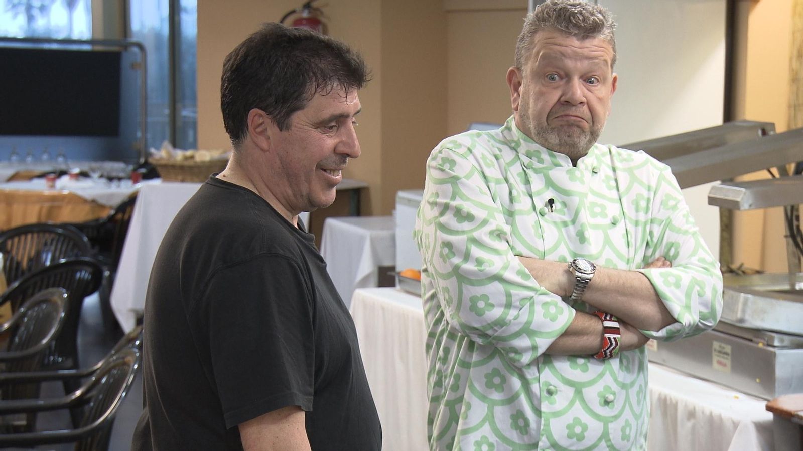 Chicote con Francisco Sánchez, uno de los propietarios de El Cantábrico