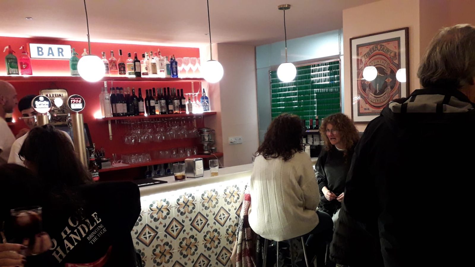 La barra del nuevo Ajolá.