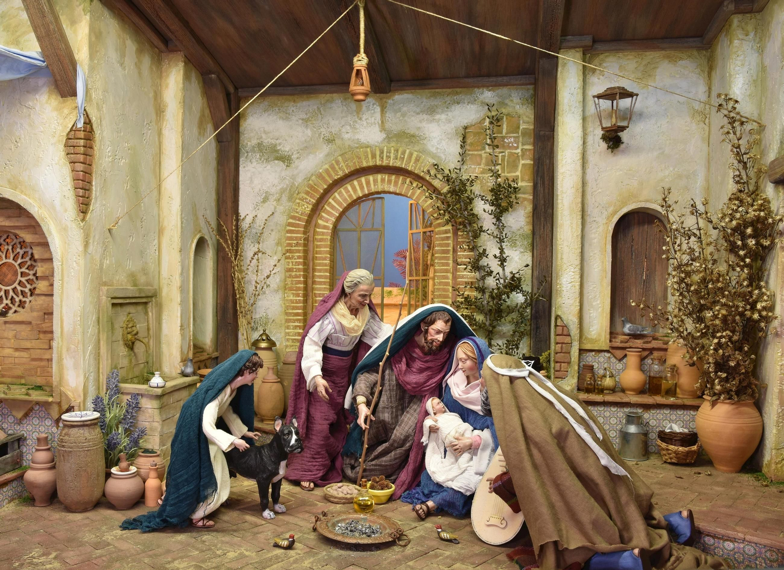 Un diorama de la Asociación de Belenistas de Jerez.