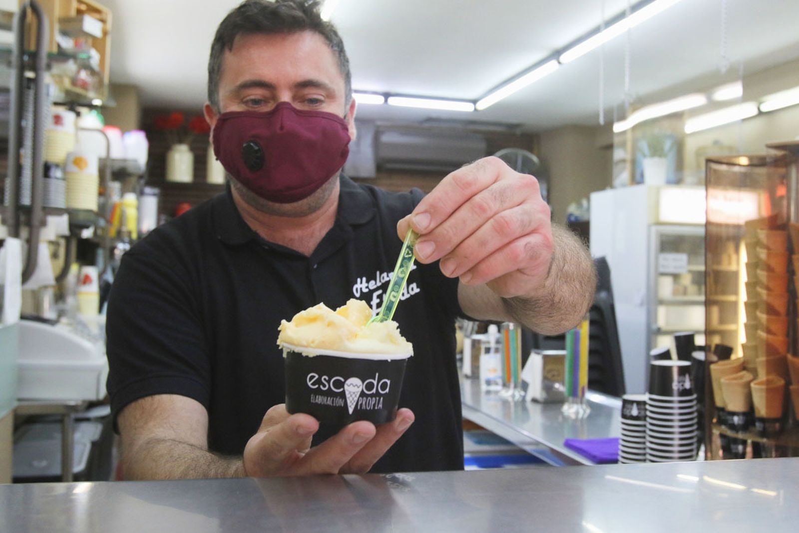 Una heladería en Córdoba capital.