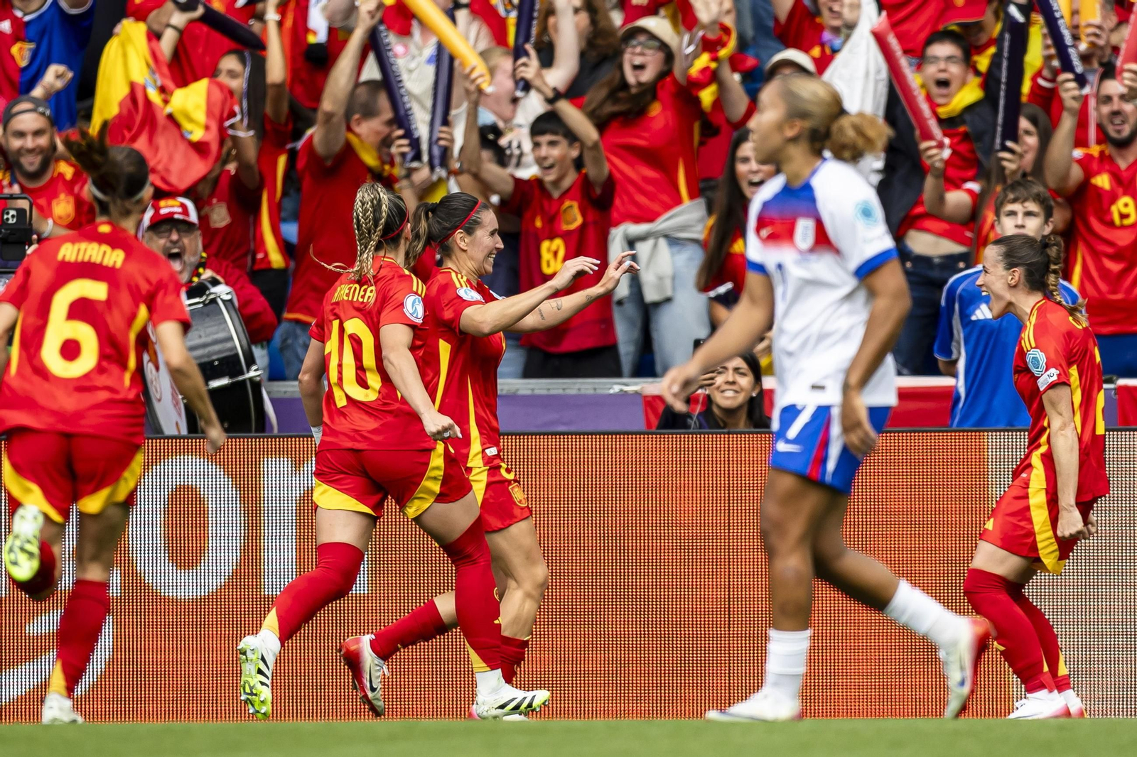 Las mejores imágenes de la final España - Inglaterra de la Eurocopa femenina
