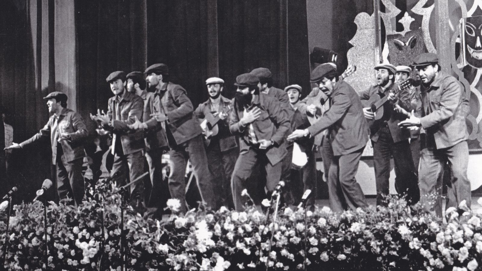 La comparsa 'Braceros de pueblo', segundo premio de 1985.