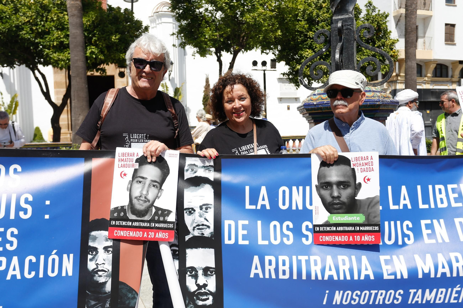 Las fotos de la concentración por los presos políticos saharauis en Algeciras