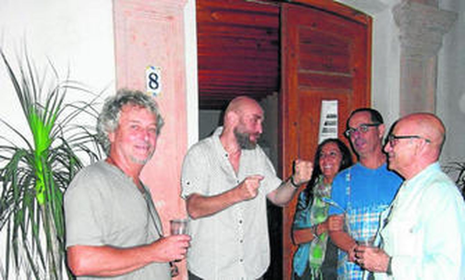 Jan Van der Mijen, el promotor del centro Yves Cantraine, Azucena Bretón, Jordi Garriga y Javier Ausejo.