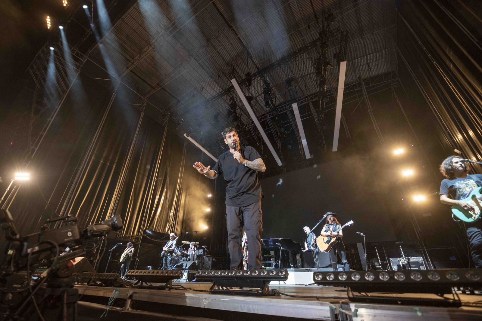 Melendi durante su concierto en Almería.