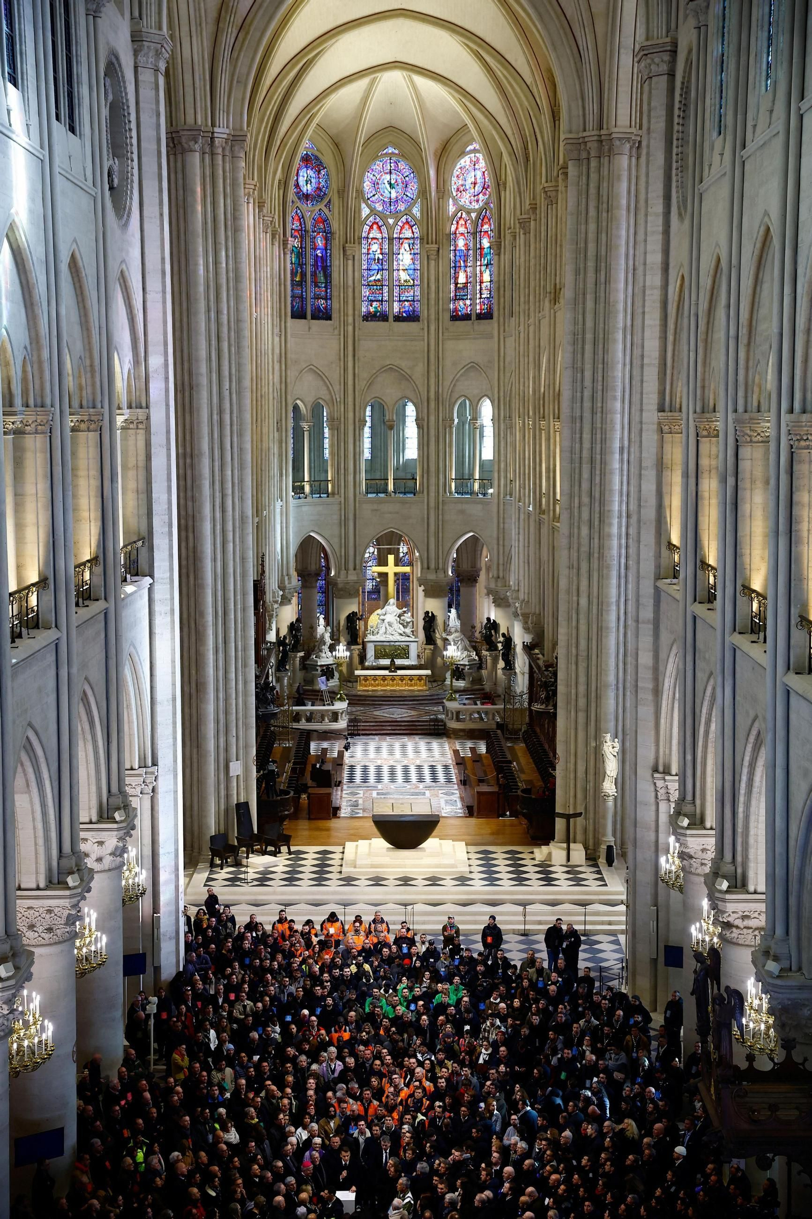 Así es el nuevo interior de Notre Dame tras la restauración Así es el nuevo interior de Notre Dame tras la restauración