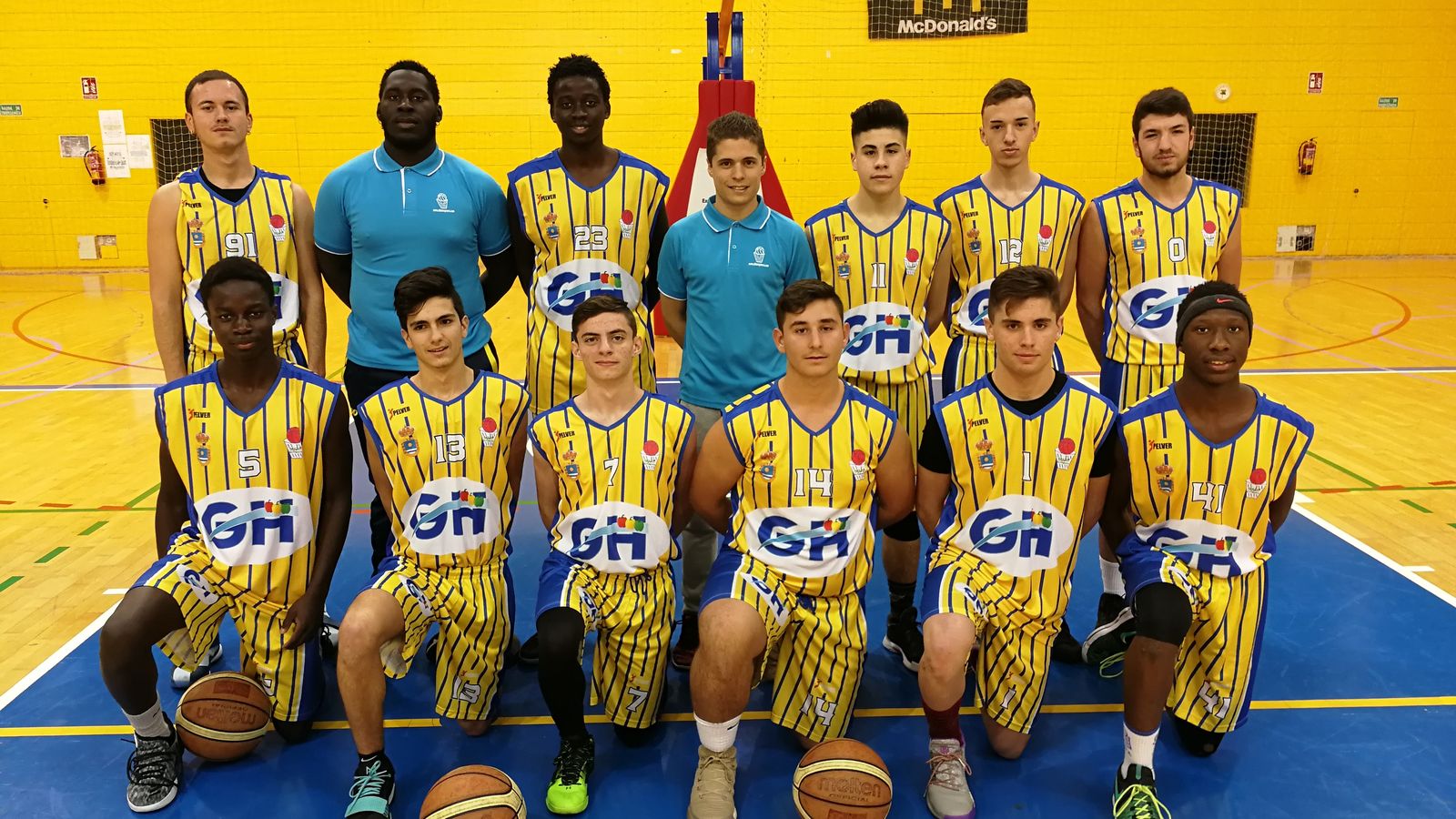 Plantel del equipo en formación