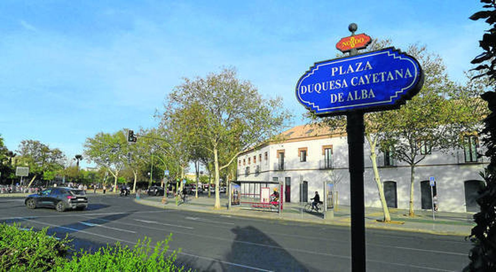 La plaza Duquesa Cayetana de Alba.