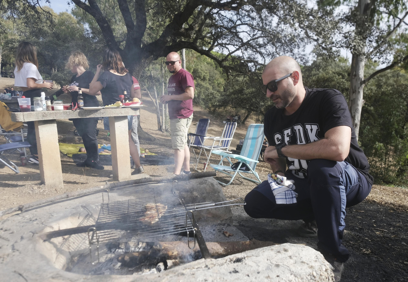 Los peroles por San Rafael en Los Villares, en imágenes