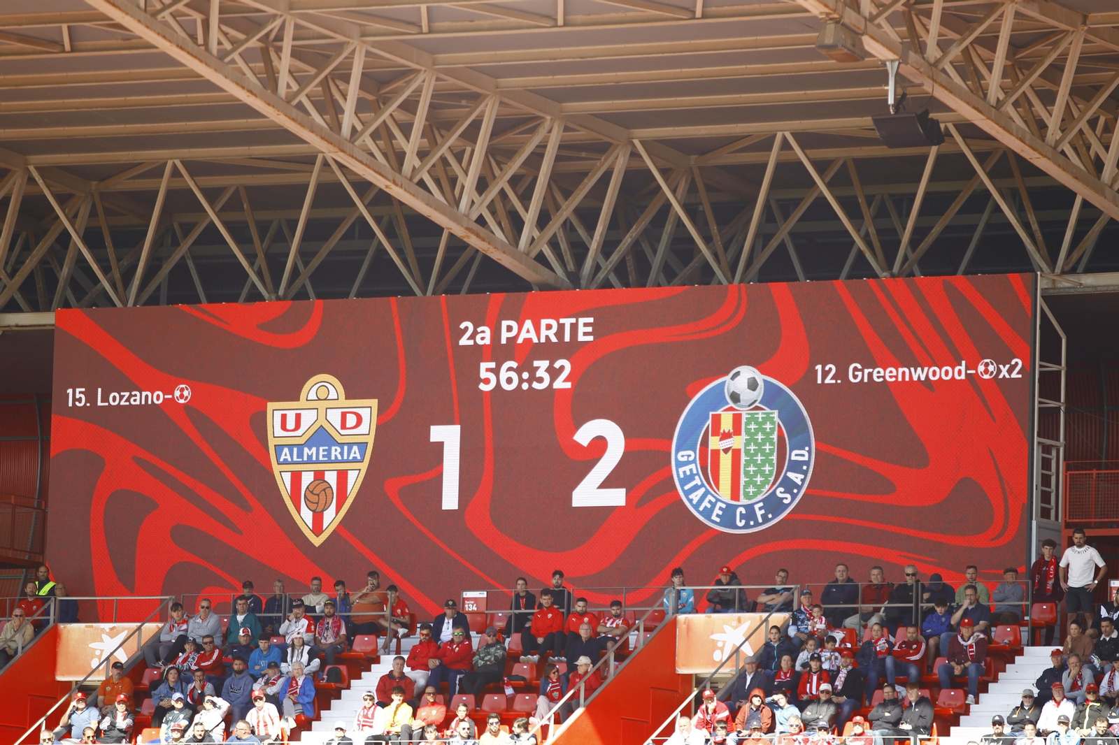 Las imágenes del triste descenso de la UDA ante el Getafe