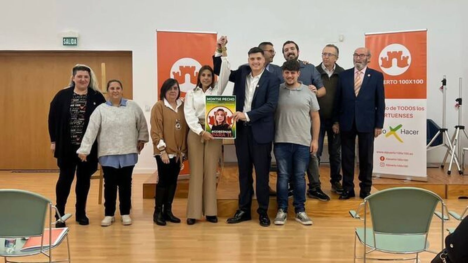 Montse Pecho fue proclamada candidata a la Alcaldía en el centro cívico este pasado viernes.