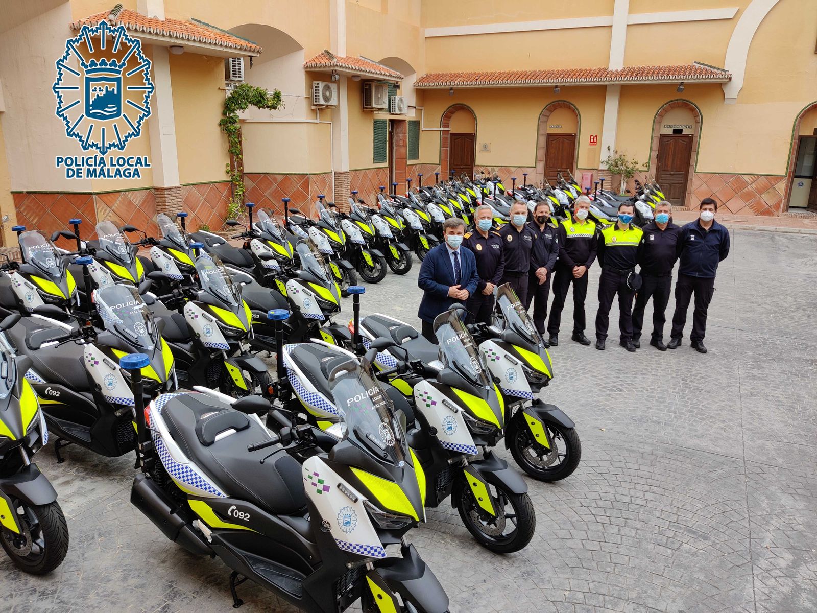 Presentación de los nuevos vehículos de la Policía Local de Málaga.