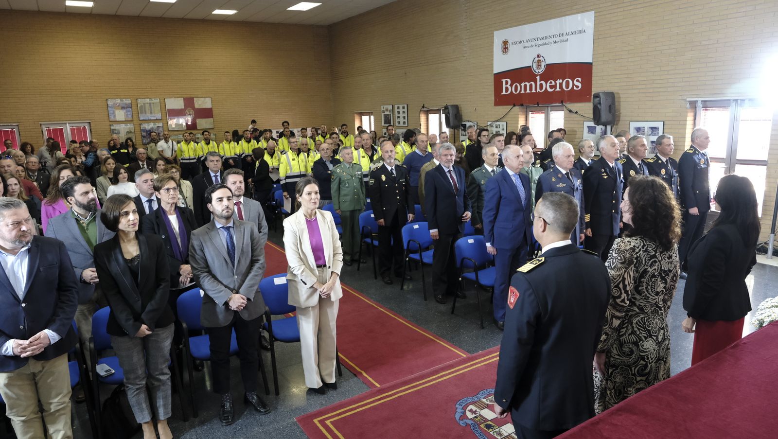 Imágenes del acto del patrón de los bomberos, San Juan de Dios. Almería