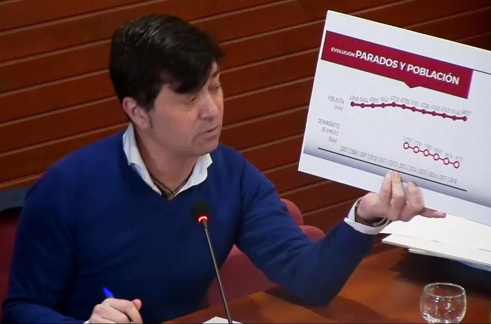 El portavoz del Gobierno municipal del PSOE, Juan Oliveros, en un momento del pleno de esta mañana.