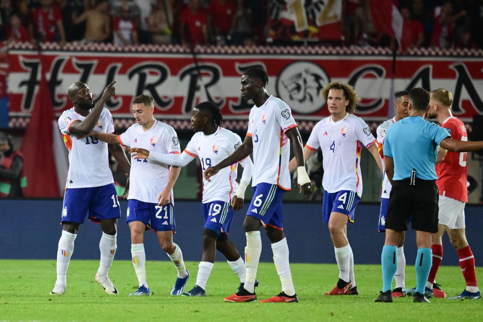 Lukaku, en acción con Bélgica.