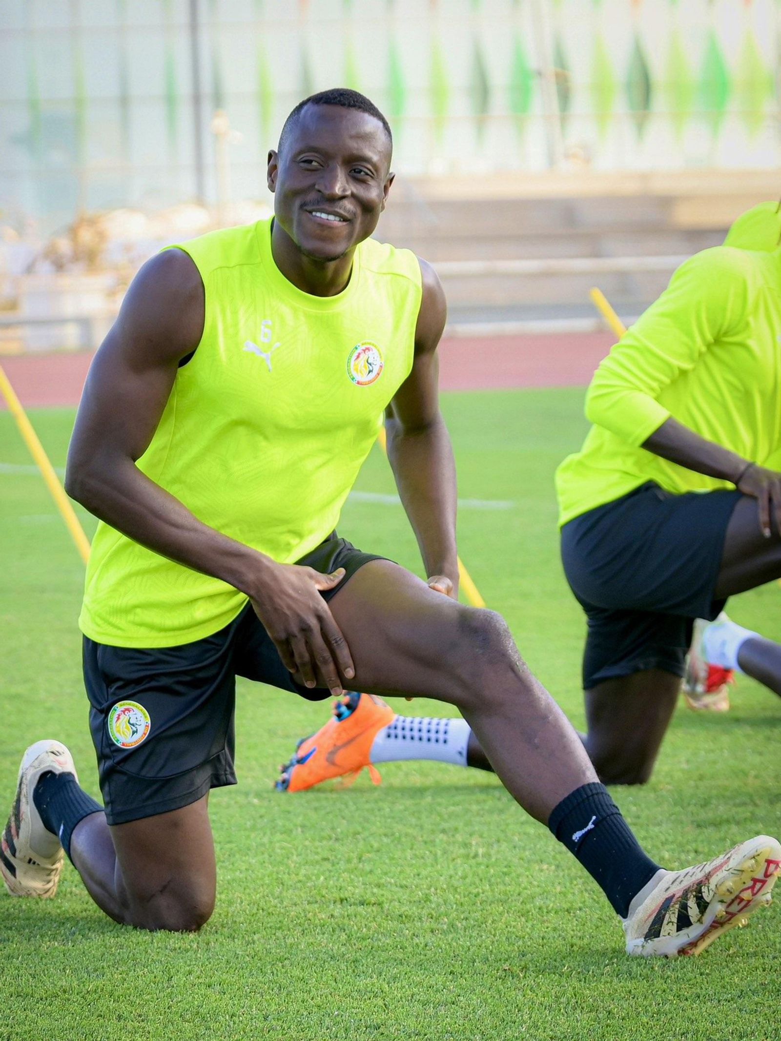 Lopy en un entrenamiento con Senegal