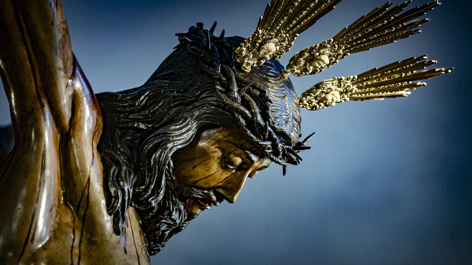 Las imágenes del Cristo de la Misericordia de la cofradía de La Palma después de su restauración