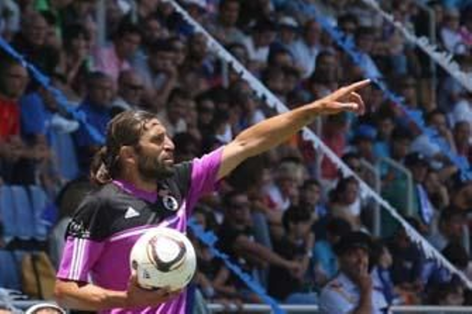 Antonio Merino, en el partido del play-off ante el Tenerife.