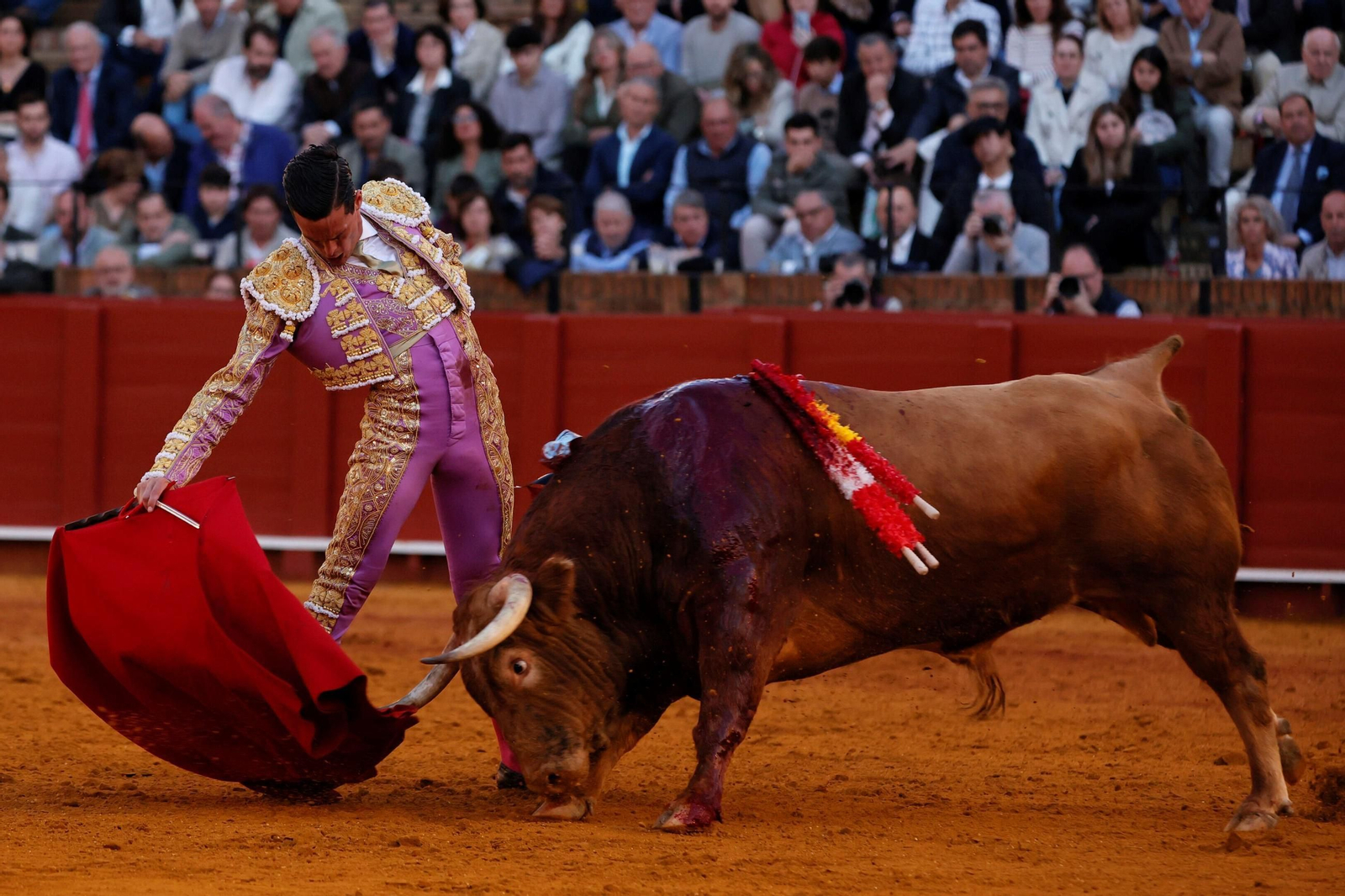 David Galván con el quinto astado de la tarde.