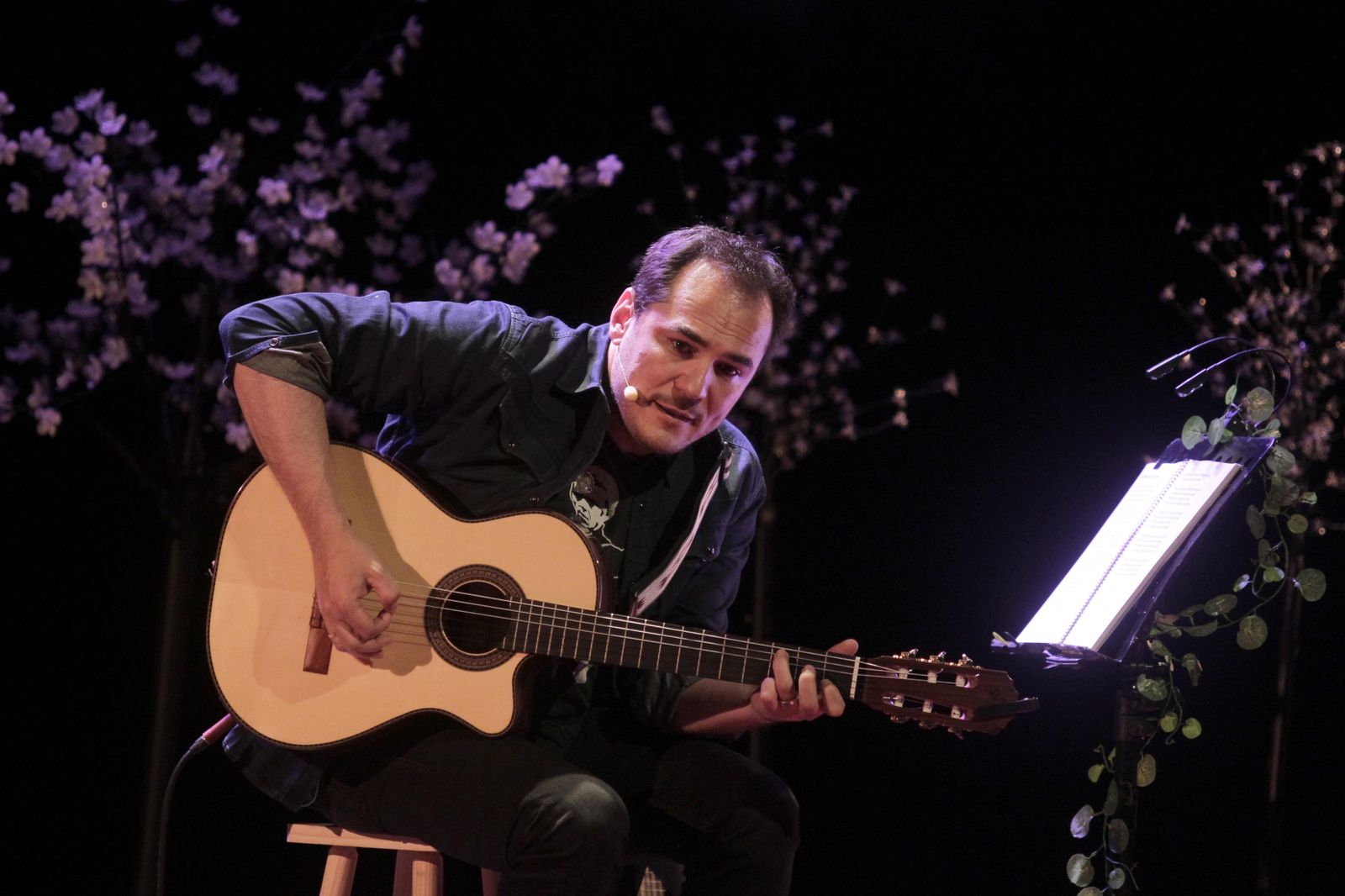 Ismael Serrano en uno de sus conciertos.