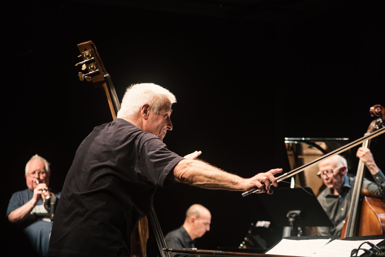 Barry Guy y la LJCO actuando en Zurich en 2017.