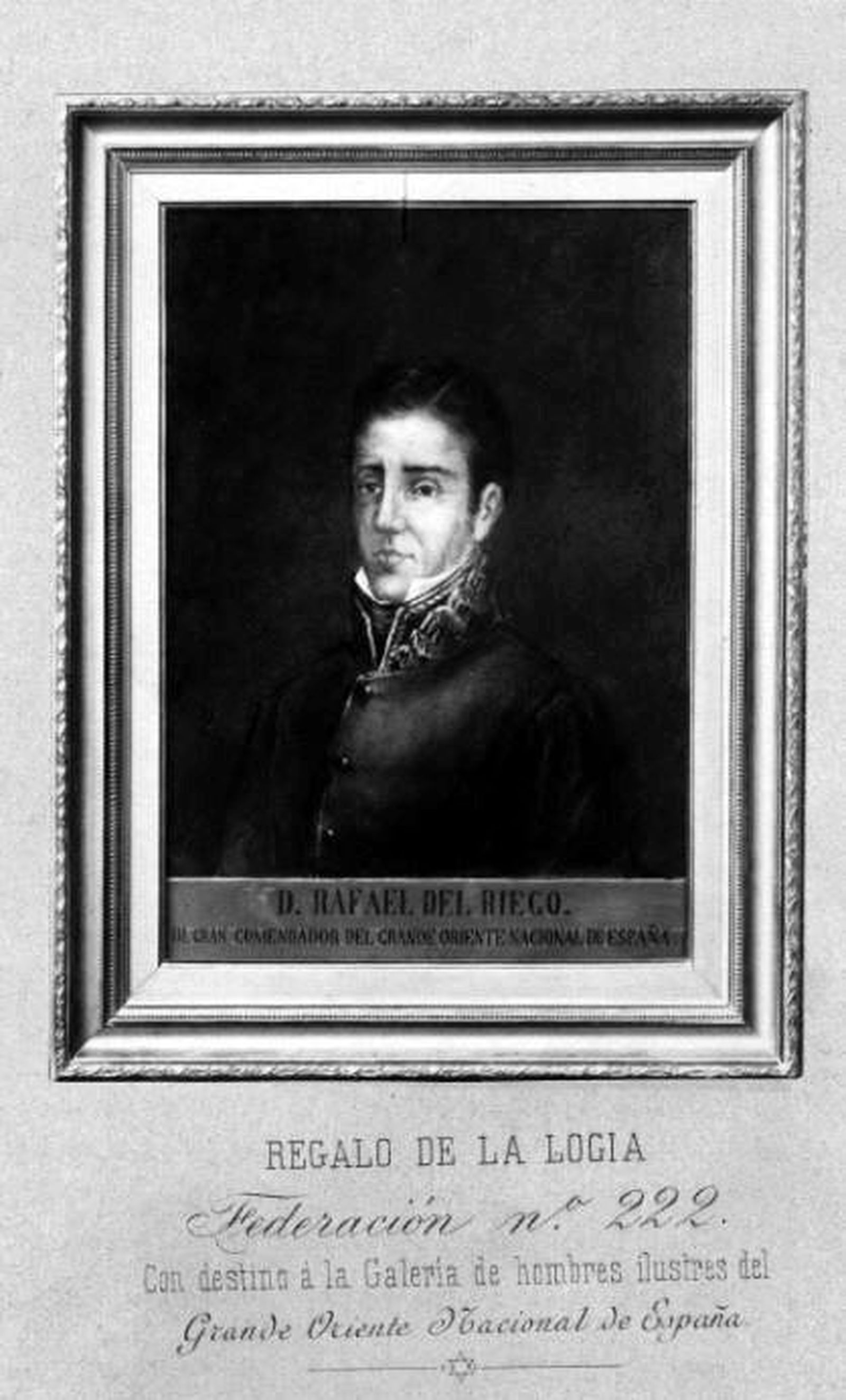 Obsequio de una logia a Riego