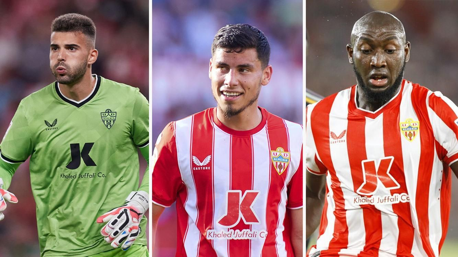 Maximiano, Robertone y Koné son los tres descartes del Almería que buscan equipo.