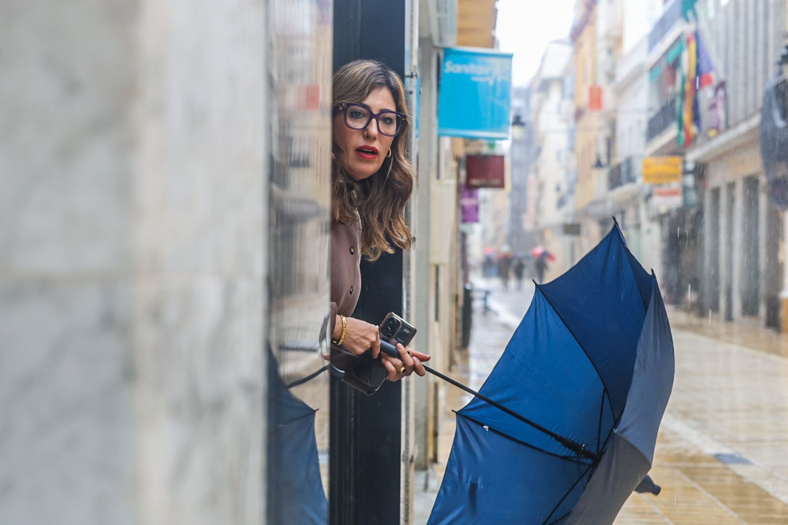 La borrasca Joseph a su paso por la ciudad, en fotografías