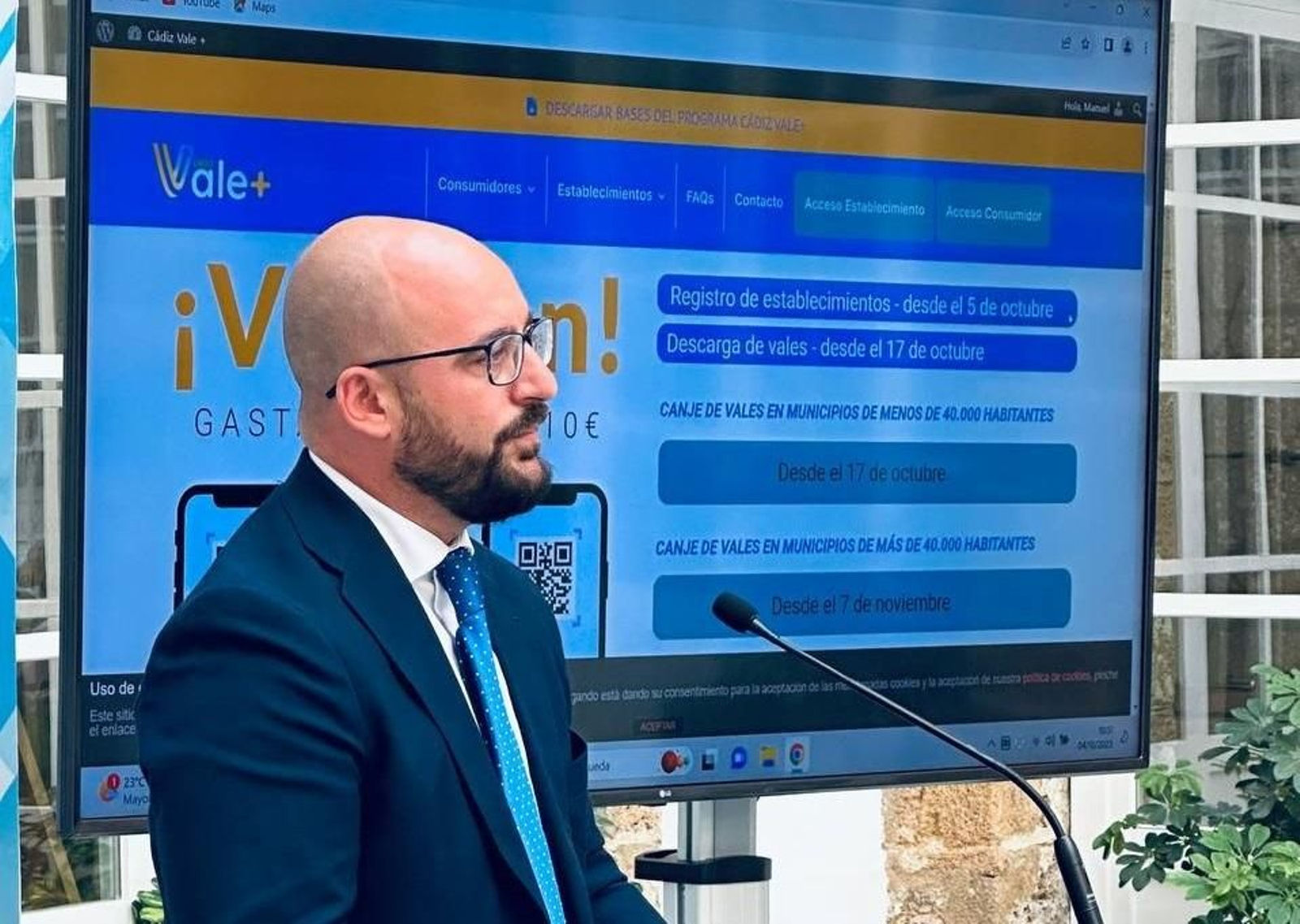 Germán Beardo, durante la presentación de la campaña.