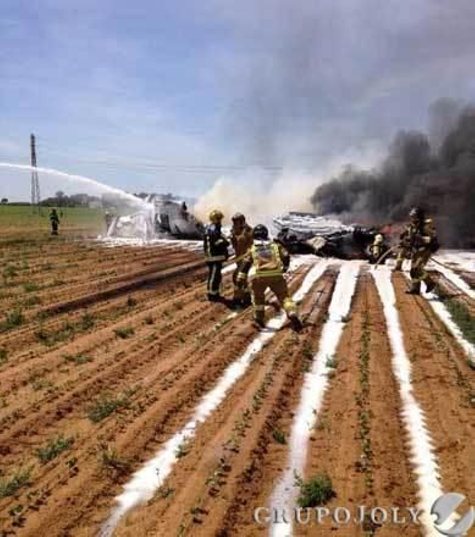 Las imágenes del accidente del A400M