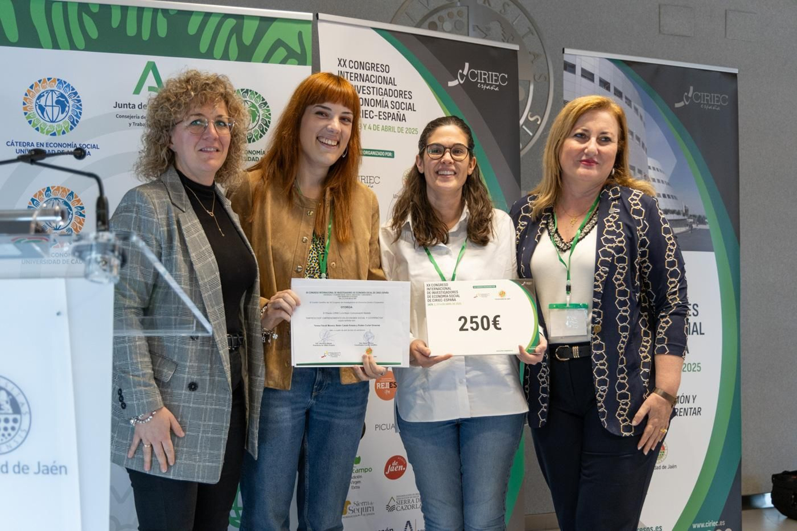Entrega de premios y clausura del XX Congreso Internacional de Investigadores de Economía Social de Ciriec-España