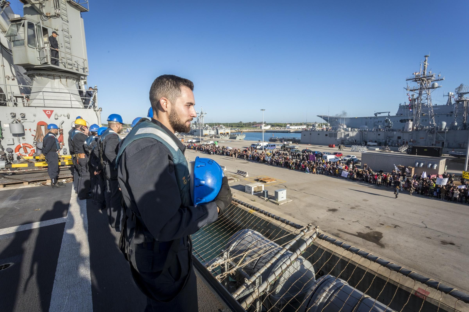 Las mejores imágenes del regreso del 'Castilla' a Rota