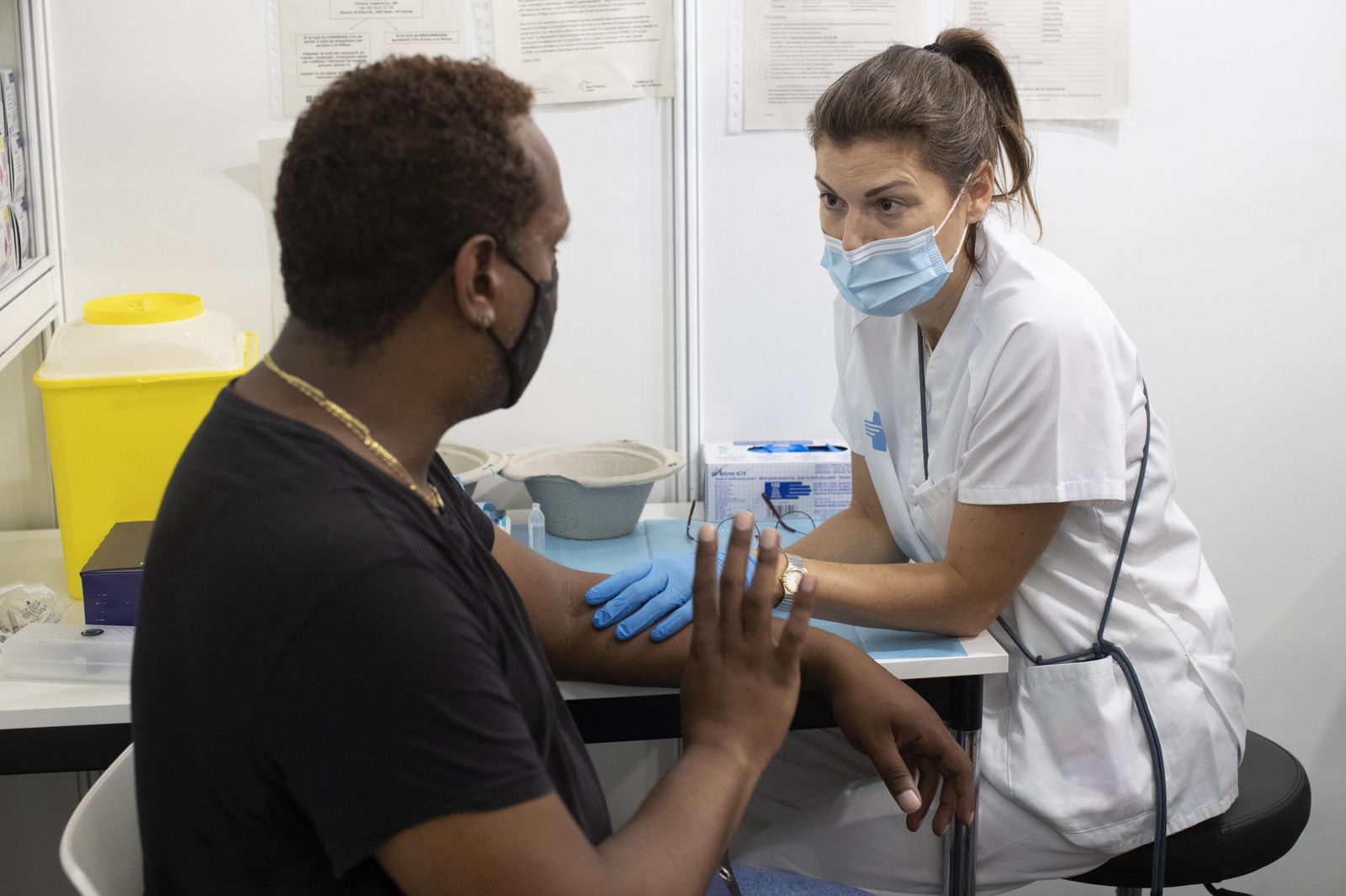 Vacunación contra la viruela del mono.