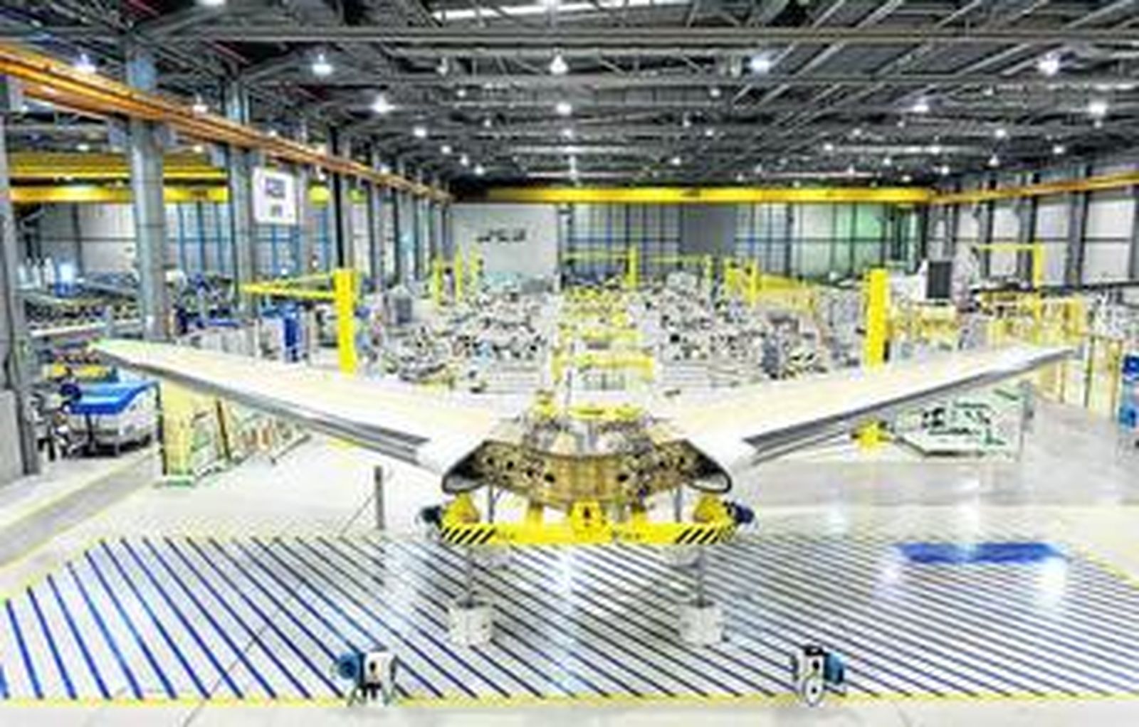 Imagen del estabilizador horizontal terminado en la planta de Getafe.