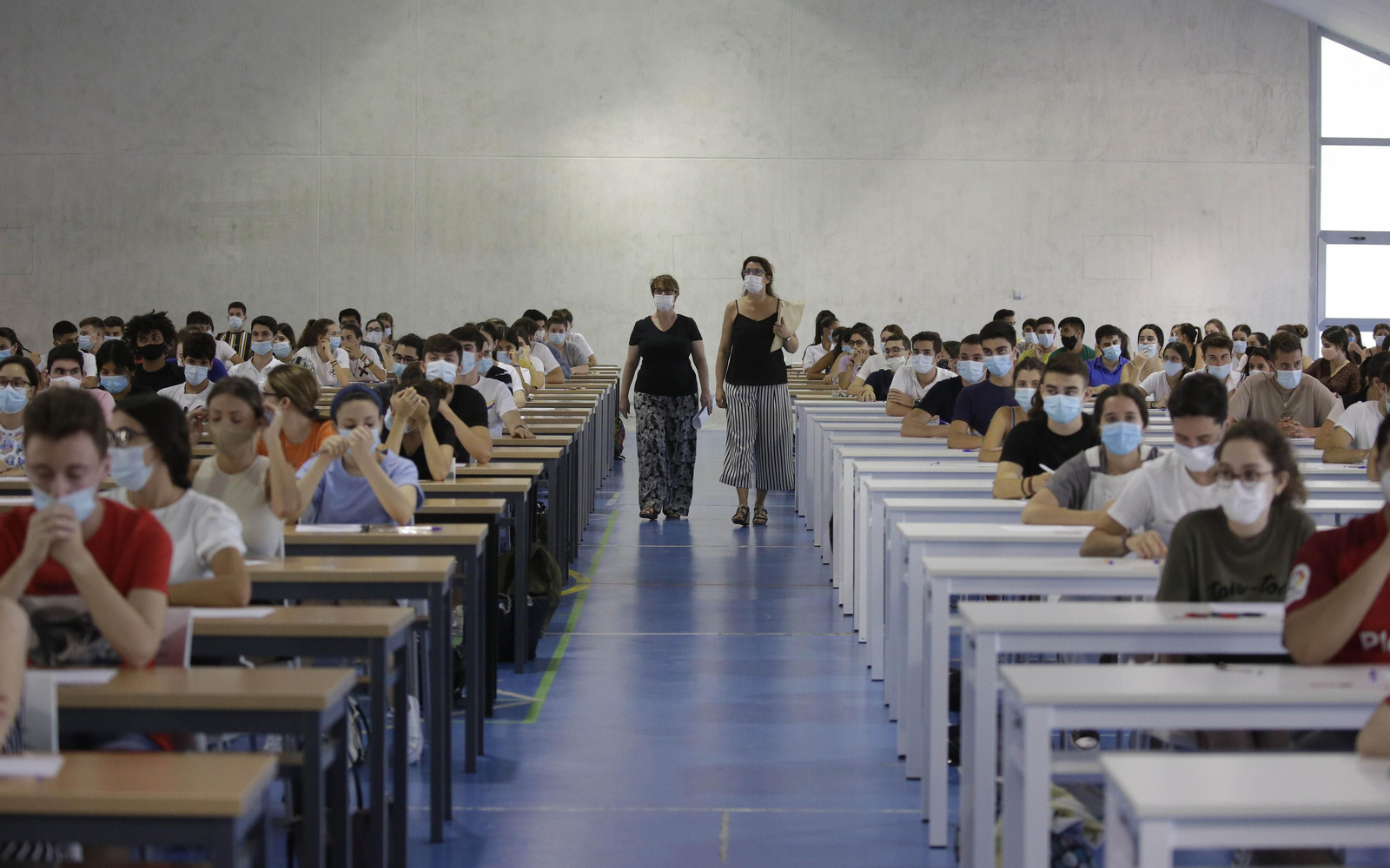 Los exámanes de selectividad en la Universidad Pablo de Olavide.