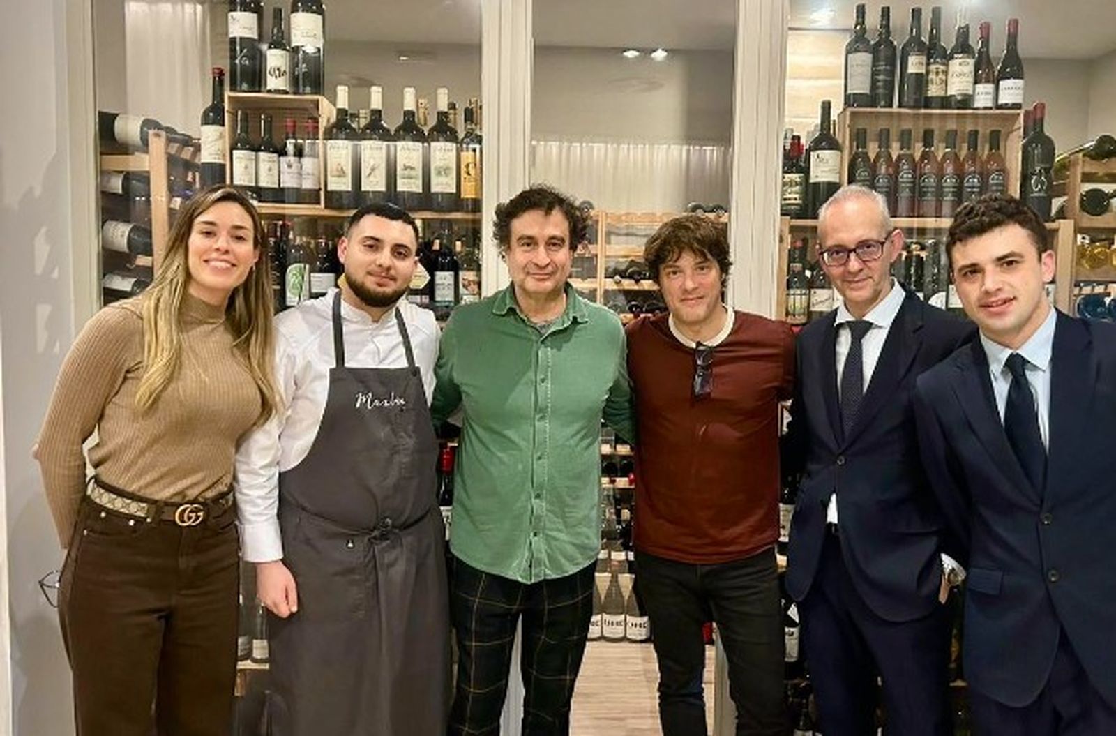 Jordi Cruz, Pepe Rodríguez y Marta Sanahuja, jurado de Masterchef en el restaurante jerezano Mantúa, de Israel Ramos.