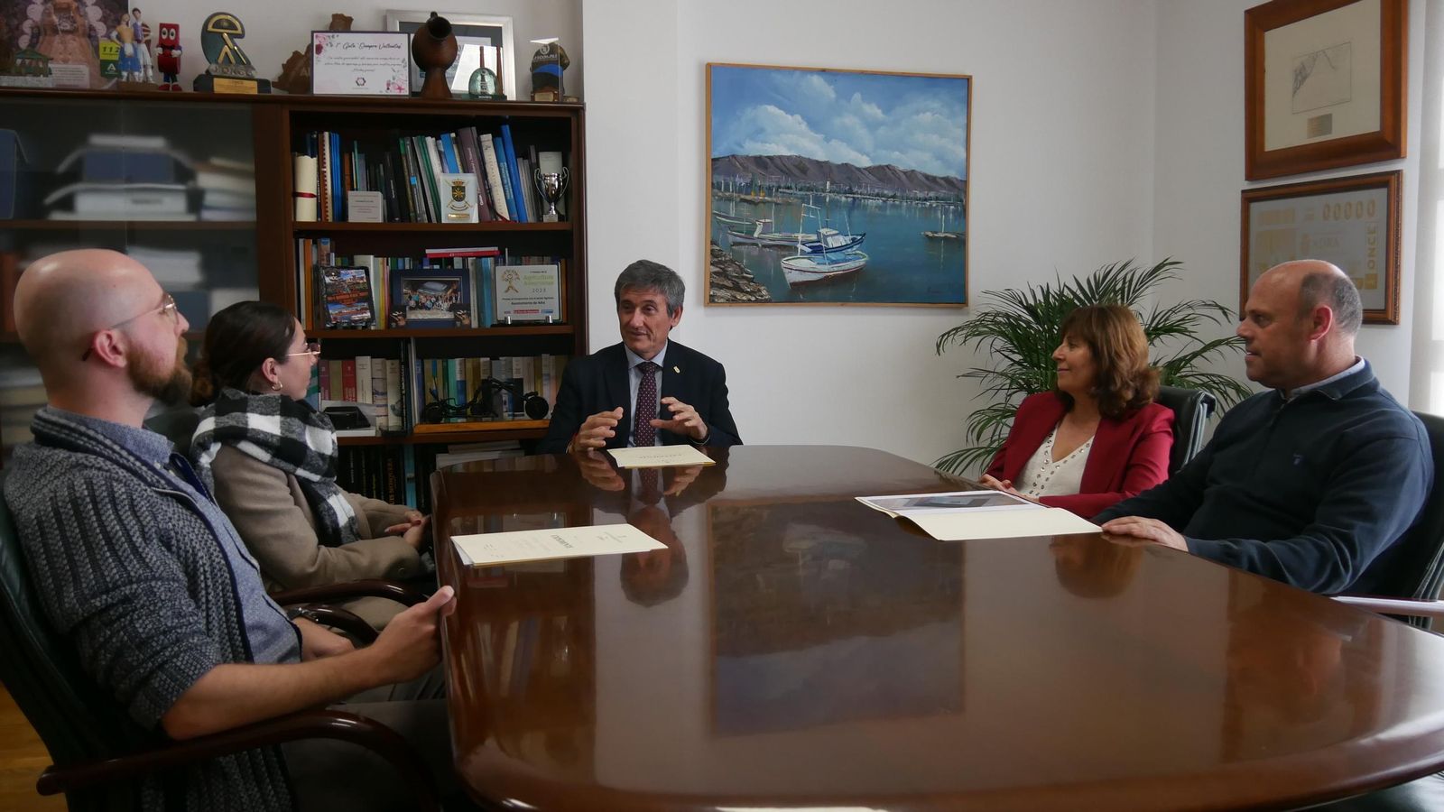 Recepción en el Ayuntamiento.