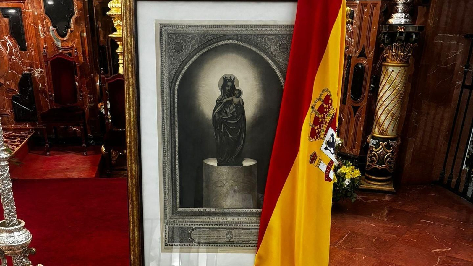 Cuadro situado en el altar del Santuario.