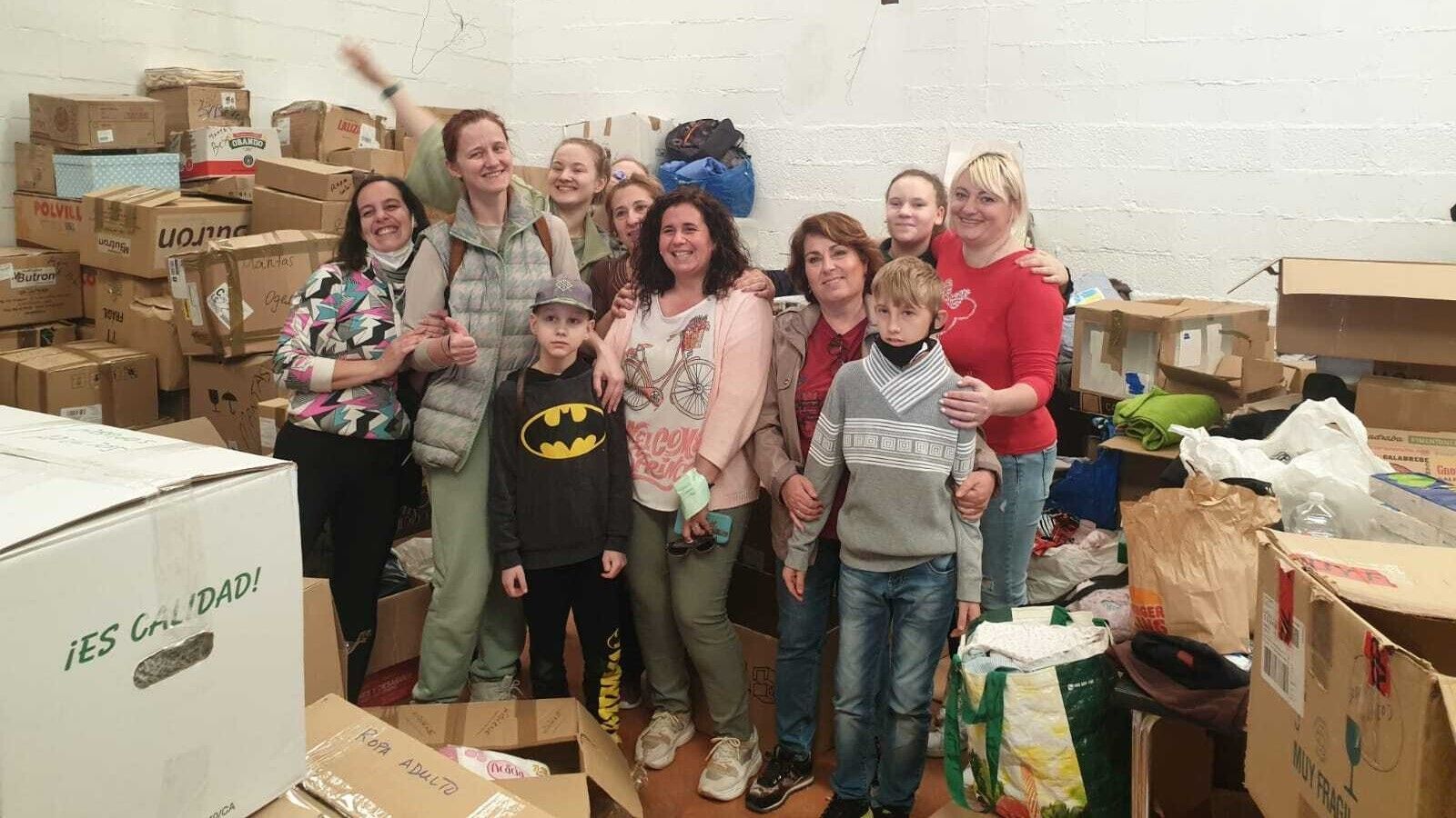 Una de las campañas solidarias llevadas a cabo por la Asociación Ucranianos Unidos en San Fernando.