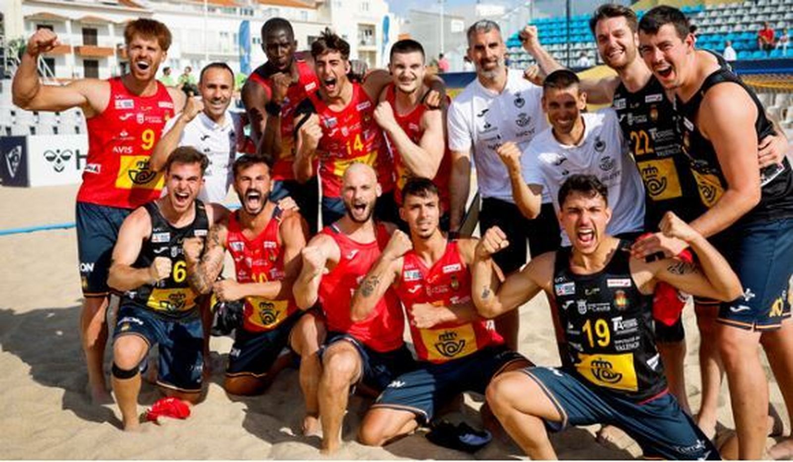 La selección nacional de balonmano-playa, en 2023