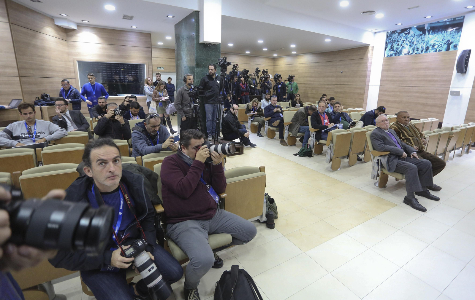 La rueda de prensa de Richard Shaheen, en fotos