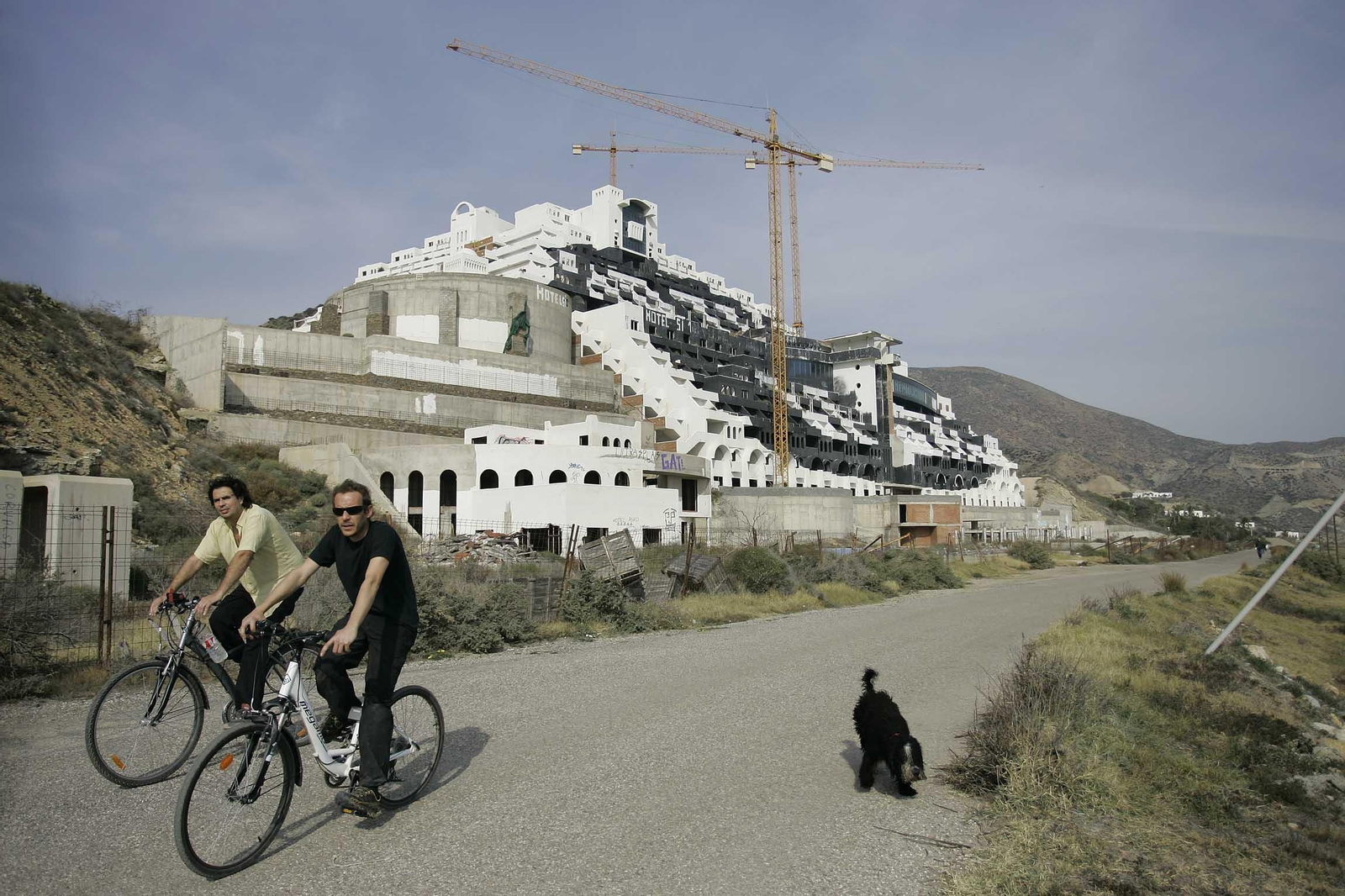 Imagen del Algarrobico, en el paraje protegido en Carboneras.
