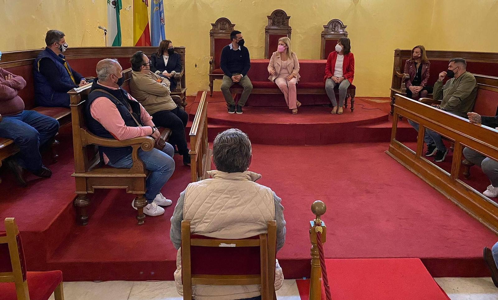 Imagen de la reunión celebrada en el Ayuntamiento.